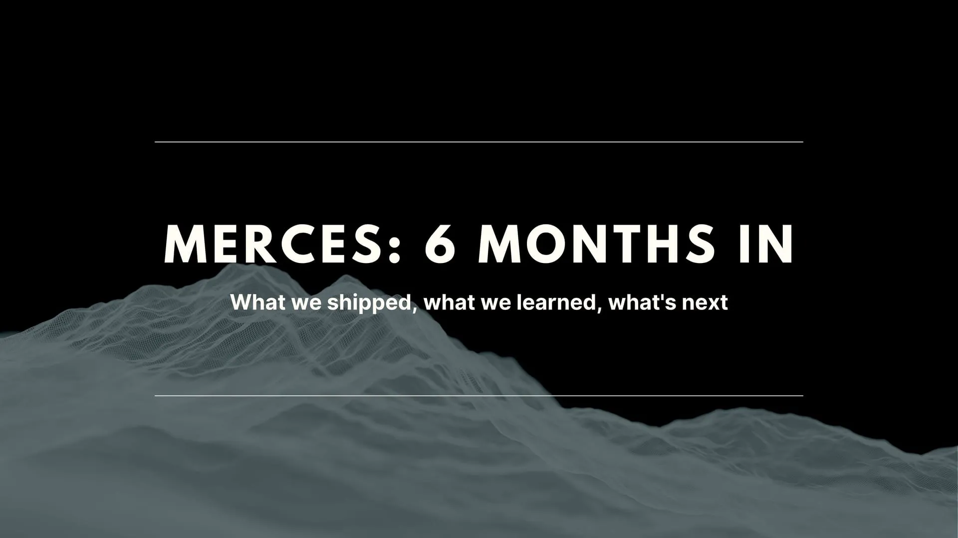 Merces: Six Months In