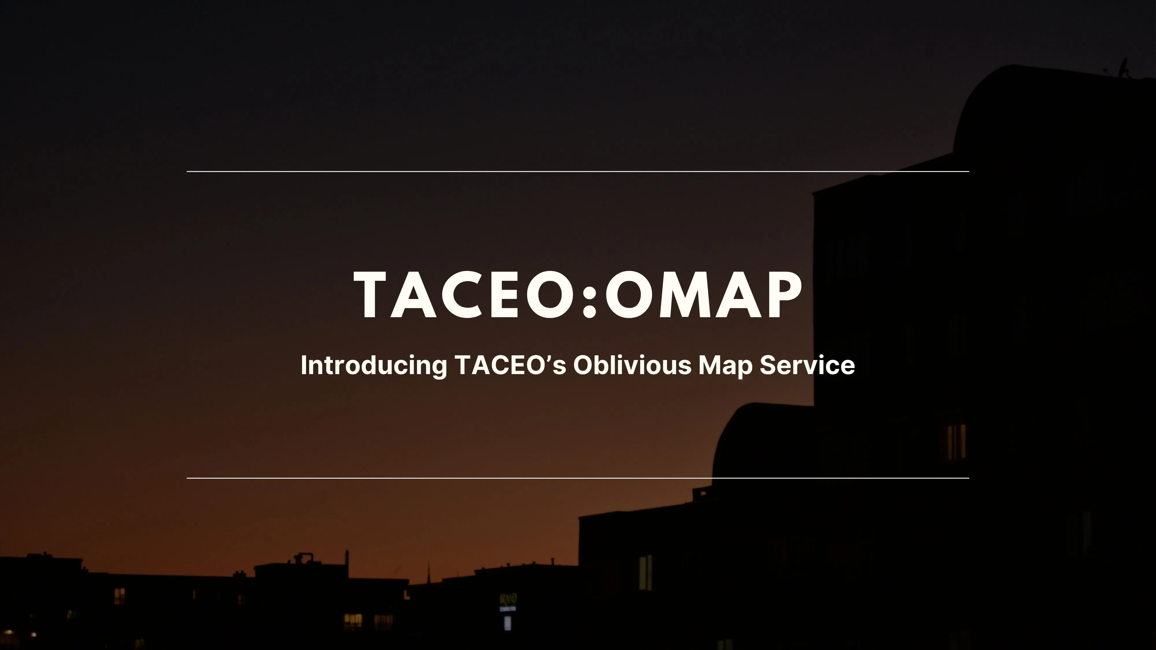 Introducing TACEO:OMap